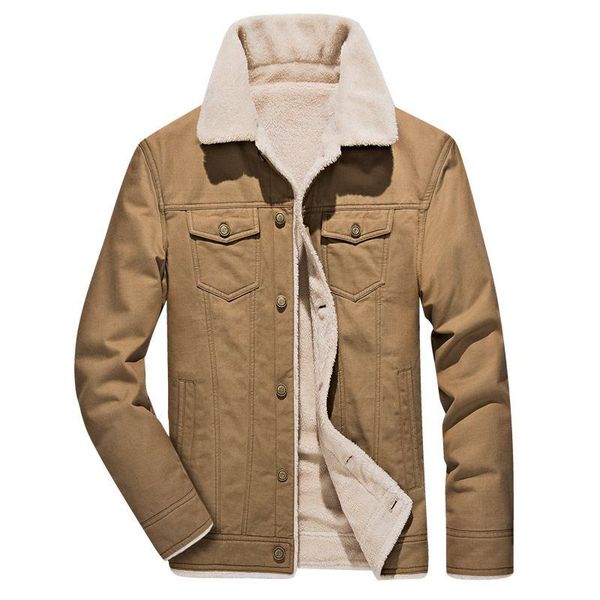 2021 winter men's casual plus velvet warm jacket , fashion solid color washed cotton men lapel large size mens coat, Black;brown
2021 winter men's casual plus velvet warm jacket , fashion solid color washed cotton men lapel large size mens coat, Black;brown