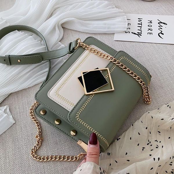 2020 chic contrast color flap messenger bags women magnetic buckle design single shoulder bags ladies pouch purse trendy rivet
2020 chic contrast color flap messenger bags women magnetic buckle design single shoulder bags ladies pouch purse trendy rivet