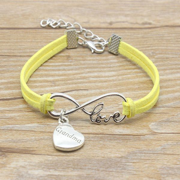 infinity love grandma nana heart charm suede leather adjustable bracelets women girl minimalist friends gift jewelry, Golden;silver
infinity love grandma nana heart charm suede leather adjustable bracelets women girl minimalist friends gift jewelry, Golden;silver
