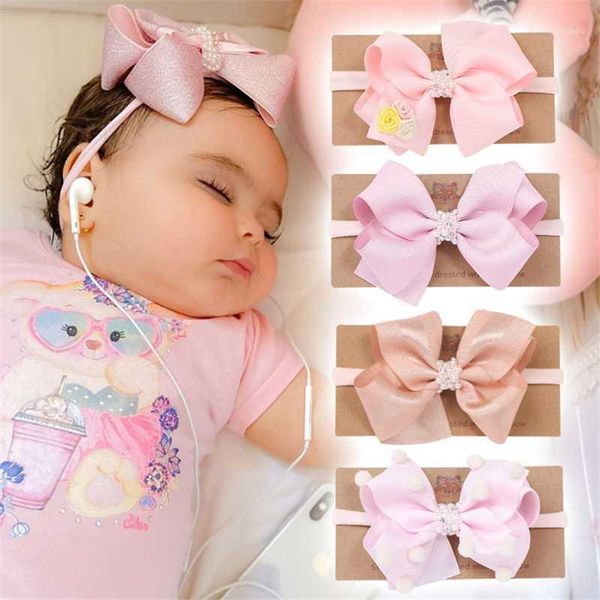 hair accessories 10pcs/lot kids bow flower headband nylon band handmade diy for children born toddler1, Slivery;white 
hair accessories 10pcs/lot kids bow flower headband nylon band handmade diy for children born toddler1, Slivery;white