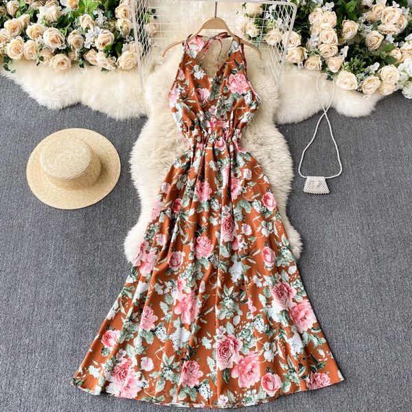 2021 new singiny female floral slingssummer neck line dressed beach printing maxi dress g7af, Black;gray
2021 new singiny female floral slingssummer neck line dressed beach printing maxi dress g7af, Black;gray