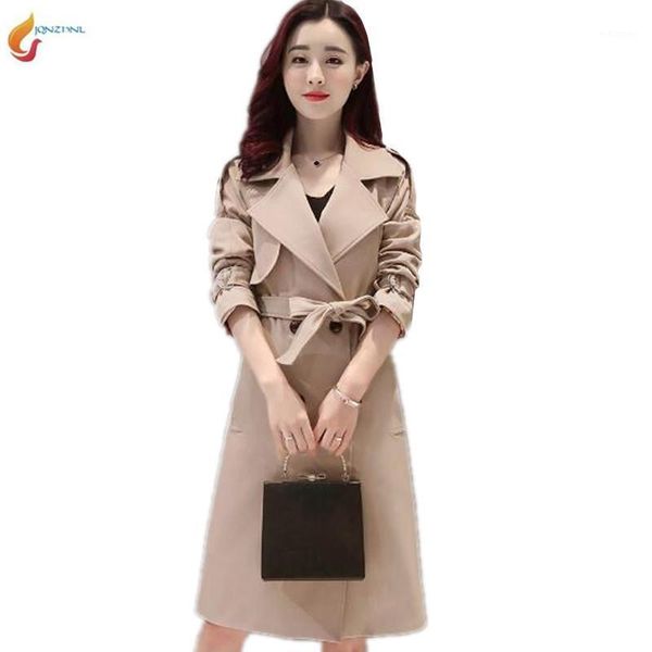 elegant temperament windbreaker coat long ladies spring autumn overcoat new women slimming plus size double-breasted jacket g7211, Tan;black
elegant temperament windbreaker coat long ladies spring autumn overcoat new women slimming plus size double-breasted jacket g7211, Tan;black
