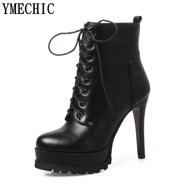boots ymechic high heel leather women lace up platform gladiator party shoes woman thin thick heels lady ankle plus size, Black
boots ymechic high heel leather women lace up platform gladiator party shoes woman thin thick heels lady ankle plus size, Black
