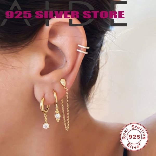 aide 2021 trend boucle oreille femme fine crystal hanging pendientes hoop earrings for women 925 sterling silver jewelry gift, Golden;silver
aide 2021 trend boucle oreille femme fine crystal hanging pendientes hoop earrings for women 925 sterling silver jewelry gift, Golden;silver