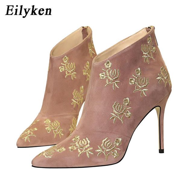 eilyken embroidery boots boots high heels for women fashion shoes 2021 autumn winter ankle booties female, Black
eilyken embroidery boots boots high heels for women fashion shoes 2021 autumn winter ankle booties female, Black