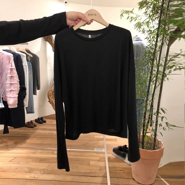 mjrod south korea and gate women's summer spring east t-shirt clothing 2020 new solid color long sleeve t-shirt korean version loose an, White
mjrod south korea and gate women's summer spring east t-shirt clothing 2020 new solid color long sleeve t-shirt korean version loose an, White