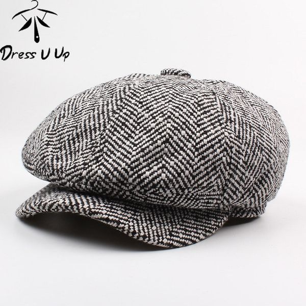 dressuup men berets hat autumn new vintage herringbone octagon cap women's casual pumpkin hat flat beret hats peaky blinders t200715, Blue;gray
dressuup men berets hat autumn new vintage herringbone octagon cap women's casual pumpkin hat flat beret hats peaky blinders t200715, Blue;gray