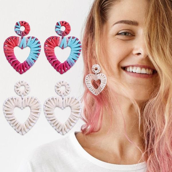 stud vintage heart / round shaped earrings raffia weave ear drop women handmade jewelry dressing accessories, Golden;silver
stud vintage heart / round shaped earrings raffia weave ear drop women handmade jewelry dressing accessories, Golden;silver
