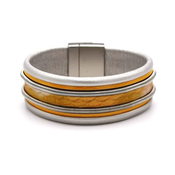 tennis 2021 amorcome leather bracelet fashion metal tube wide multilayer wrap female jewelry, Golden;silver
tennis 2021 amorcome leather bracelet fashion metal tube wide multilayer wrap female jewelry, Golden;silver
