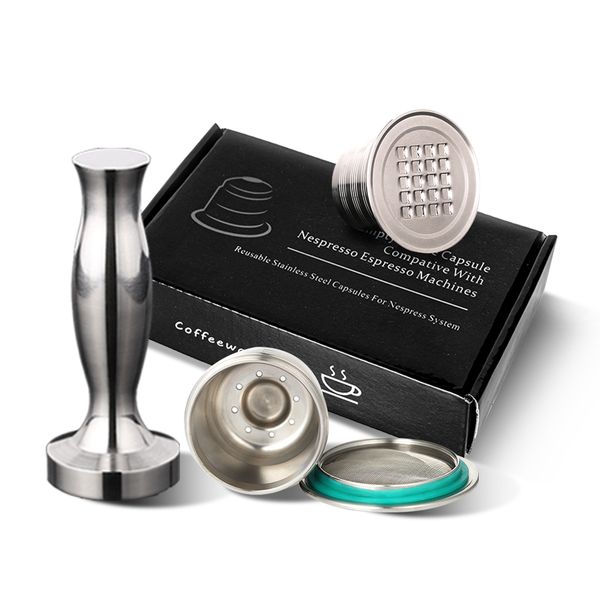 nespresso refillable coffee capsule pod stainless steel filter nespresso cafe cafeteira nestle coffe machine reutilizavel ware 1021
nespresso refillable coffee capsule pod stainless steel filter nespresso cafe cafeteira nestle coffe machine reutilizavel ware 1021