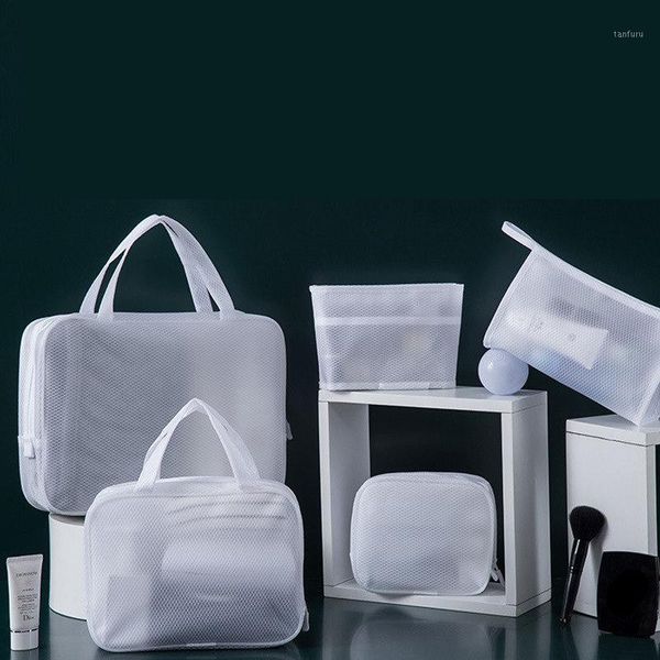 white transparent mesh cosmetic bag waterproof pouch makeup bag bath organizer travel toiletry case wash make up beauty kit 1pc1
white transparent mesh cosmetic bag waterproof pouch makeup bag bath organizer travel toiletry case wash make up beauty kit 1pc1
