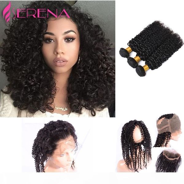 360 lace frontal with bundle deep wave malaysian curly hair with closure 360 frontal with bundles deep curly hair human hair weave, Black;brown
360 lace frontal with bundle deep wave malaysian curly hair with closure 360 frontal with bundles deep curly hair human hair weave, Black;brown