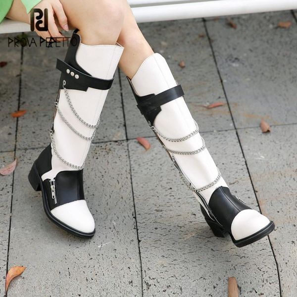 boots prova perfetto hand-made genuine leather women's thigh high punk mixed colors chain round toe zipper-sid casual shoes 2021, Black
boots prova perfetto hand-made genuine leather women's thigh high punk mixed colors chain round toe zipper-sid casual shoes 2021, Black