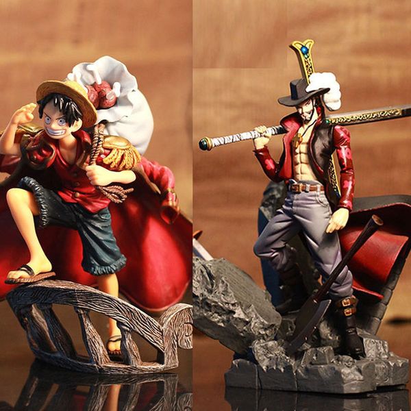 15cm scultures big one piece figure toy luffy dracule mihawk model doll with sword anime brinquedos for children 1008
15cm scultures big one piece figure toy luffy dracule mihawk model doll with sword anime brinquedos for children 1008