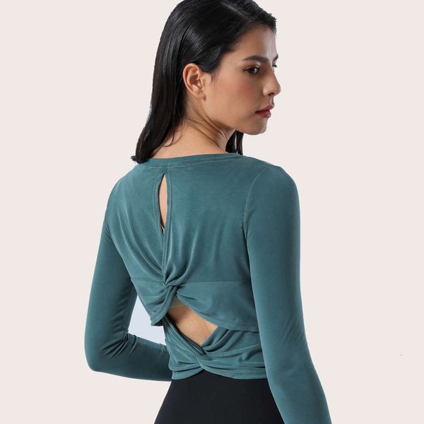 2021 spring new yoga suit t-shirt cross back breathable elastic quick dry running fitness long sleeve, Gray
2021 spring new yoga suit t-shirt cross back breathable elastic quick dry running fitness long sleeve, Gray