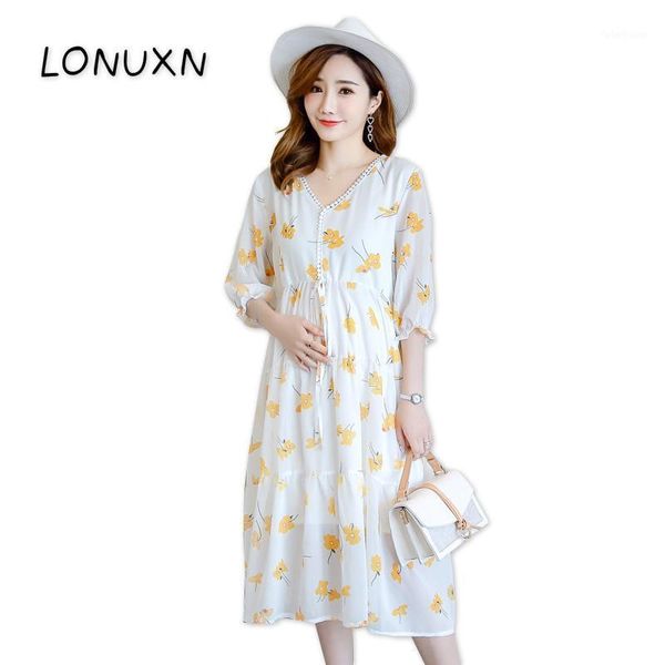 half sleeve maternity dresses chiffon nursing dress floral long dress for pregnant women breastfeeding spring autumn cute1, White
half sleeve maternity dresses chiffon nursing dress floral long dress for pregnant women breastfeeding spring autumn cute1, White
