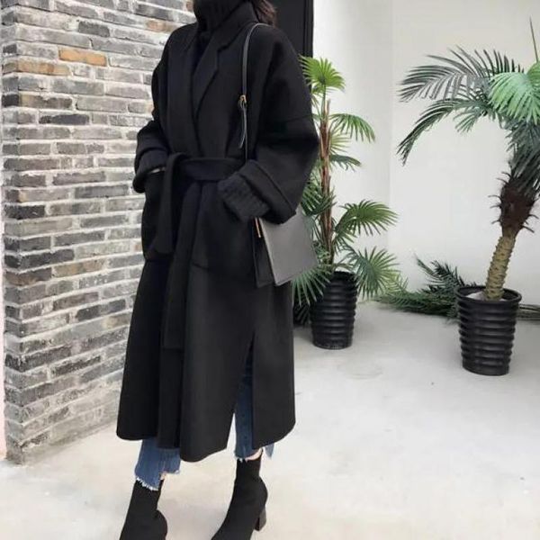 2021 thick winter new elegant wool blend women korean brand black long coats vintage woolen overcoat camel oversize
2021 thick winter new elegant wool blend women korean brand black long coats vintage woolen overcoat camel oversize