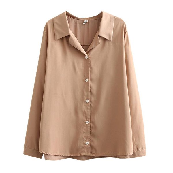 women's blouses & shirts autumn women ladies solid female long sleeve notched neck loose plus size clothing f53 y2030, White
women's blouses & shirts autumn women ladies solid female long sleeve notched neck loose plus size clothing f53 y2030, White