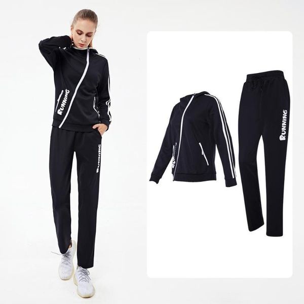 running sets 2 pieces set women sport suit reflective jogging sportswear zipper pocket fitness tracksuit clothes1, Black;blue
running sets 2 pieces set women sport suit reflective jogging sportswear zipper pocket fitness tracksuit clothes1, Black;blue
