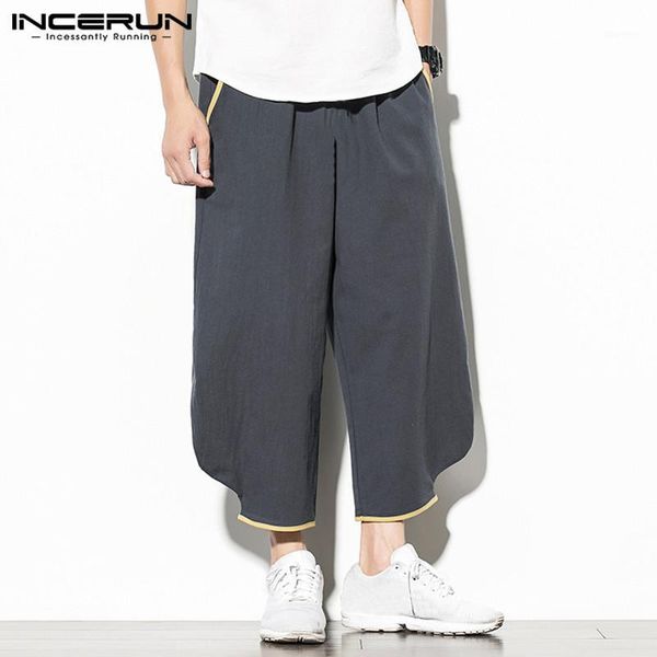 incerun men cotton linen harem pants casual joggers vintage streetwear chic ankle length pants patchwork 2020 wide leg trousers1, Black
incerun men cotton linen harem pants casual joggers vintage streetwear chic ankle length pants patchwork 2020 wide leg trousers1, Black