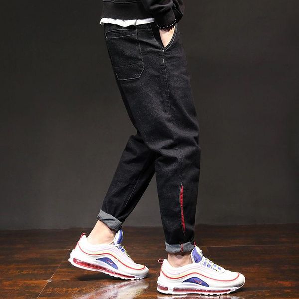 new autumn and winter black korean plush thermal jeans, Blue 
new autumn and winter black korean plush thermal jeans, Blue