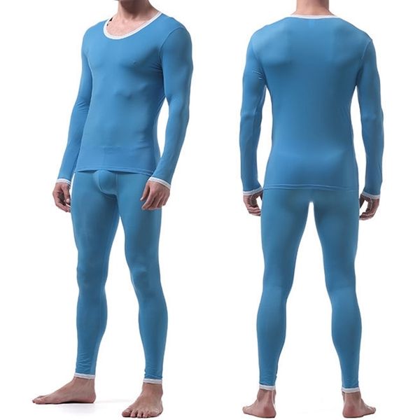 male long johns men's thermal underwear sleepwear ice silk lounge tight translucent long sleeve undershirt trousers set 201023, Black;white
male long johns men's thermal underwear sleepwear ice silk lounge tight translucent long sleeve undershirt trousers set 201023, Black;white