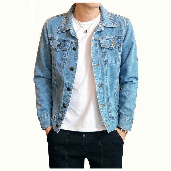 solid casual mens denim jacket plus size 4xl streetwear slim fit mens cowboy coats motorcycle jeans jacket male c1108, Black;brown
solid casual mens denim jacket plus size 4xl streetwear slim fit mens cowboy coats motorcycle jeans jacket male c1108, Black;brown
