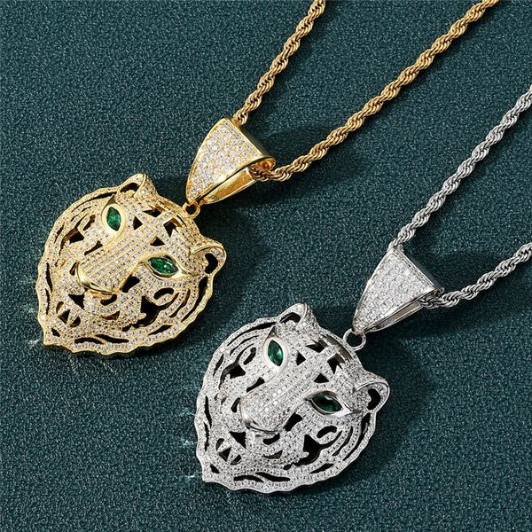 new arrived tiger head pendant iced out full zircon gold silver animal necklace for men women
new arrived tiger head pendant iced out full zircon gold silver animal necklace for men women