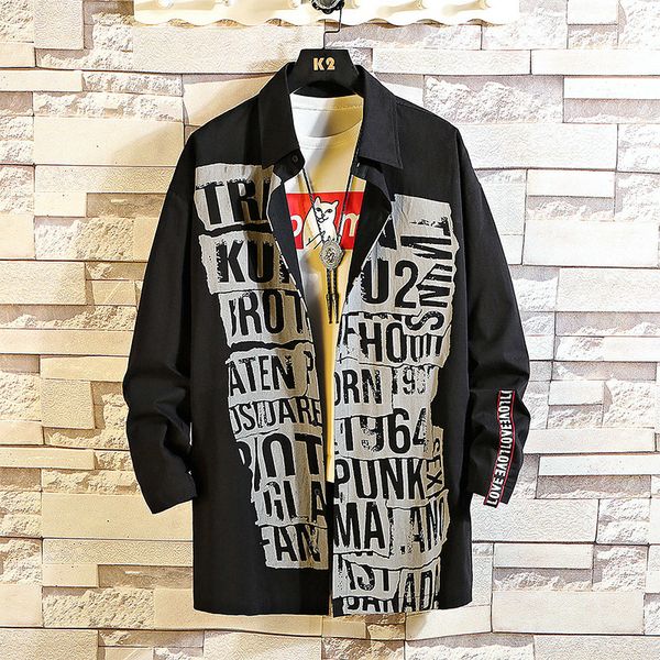 2021 spring summer new printing sewing manly sleeve long nine-point fashion shirt comfortable men's clothes bdh6, White;black
2021 spring summer new printing sewing manly sleeve long nine-point fashion shirt comfortable men's clothes bdh6, White;black