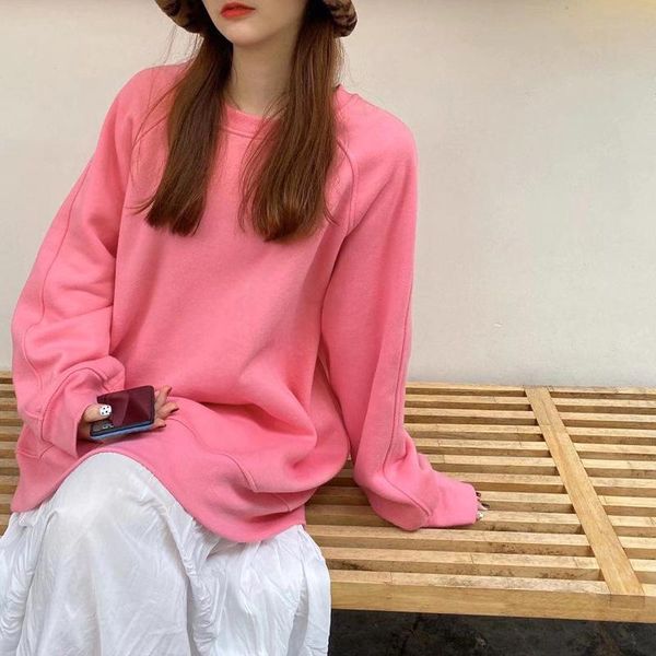 p shoot 2020 women's dress autumn & winter korean-style sweet solid color plus velvet medium-length hoodie women's, Black
p shoot 2020 women's dress autumn & winter korean-style sweet solid color plus velvet medium-length hoodie women's, Black