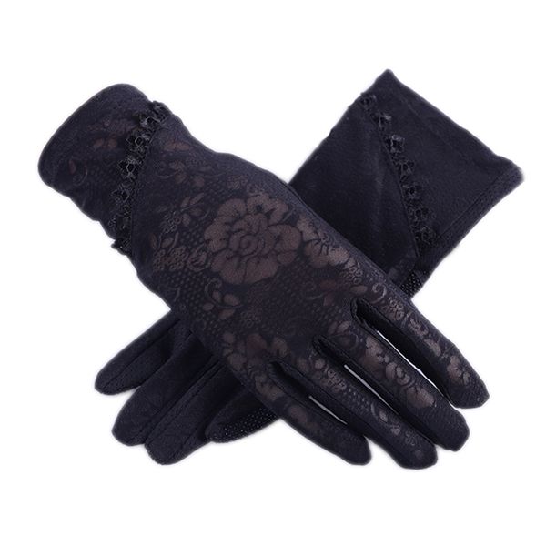 women' summer outdoor touch screen non-slip finger lace ladies uv sunscreen gloves, Blue;gray
women' summer outdoor touch screen non-slip finger lace ladies uv sunscreen gloves, Blue;gray