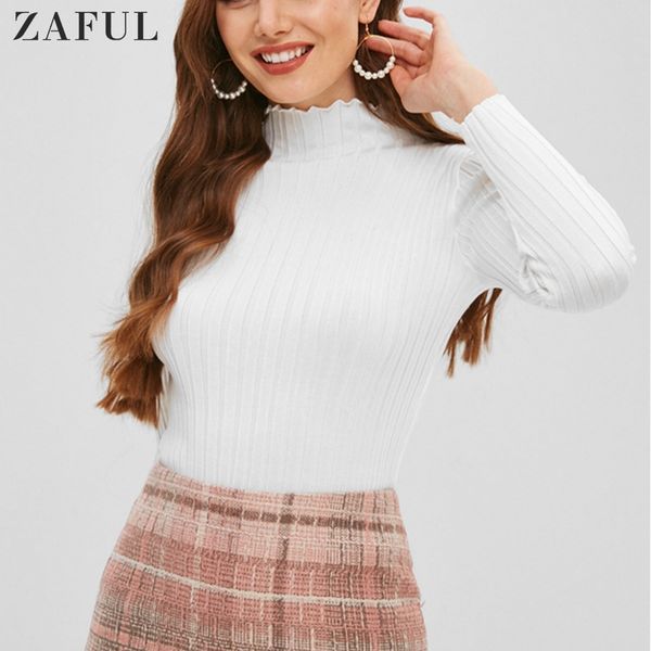 zaful knitted women turtleneck sweater pullovers spring autumn basic 2020 fashion women sweaters pullover slim female top, White;black
zaful knitted women turtleneck sweater pullovers spring autumn basic 2020 fashion women sweaters pullover slim female top, White;black