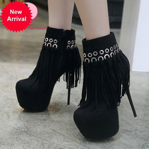 2021 the new new fashionable women ankle toe foot boots fringe high women's woman shoes j2jl, Black
2021 the new new fashionable women ankle toe foot boots fringe high women's woman shoes j2jl, Black