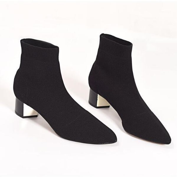 fashion women ankle socks boots casual high knitted elastic boots pointed toe shoes ladies winter for women1, Black
fashion women ankle socks boots casual high knitted elastic boots pointed toe shoes ladies winter for women1, Black