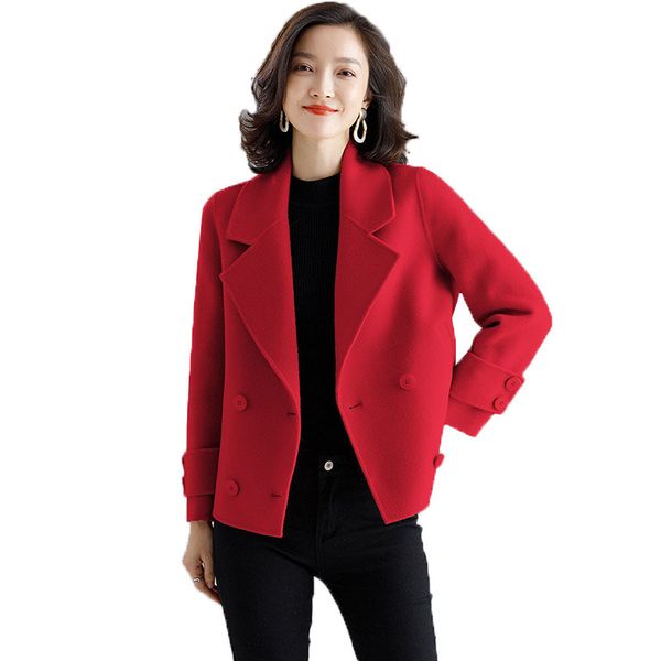 short double winter face cashmere pure women new long sleeve keep warm female wool coat r392 89kb, Black
short double winter face cashmere pure women new long sleeve keep warm female wool coat r392 89kb, Black