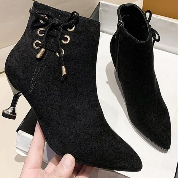 ankle boots women boots women shoes woman fashion high-heeled ankle 2020 autumn new style plus fur warm d552, Black
ankle boots women boots women shoes woman fashion high-heeled ankle 2020 autumn new style plus fur warm d552, Black