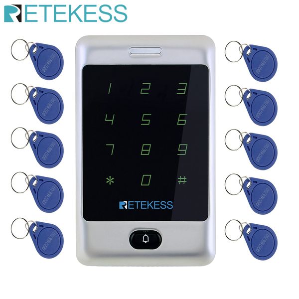 retekess t-ac01 ip68 waterproof rfid access control touch keypad door access control system 125khz metal case shell backlight
retekess t-ac01 ip68 waterproof rfid access control touch keypad door access control system 125khz metal case shell backlight
