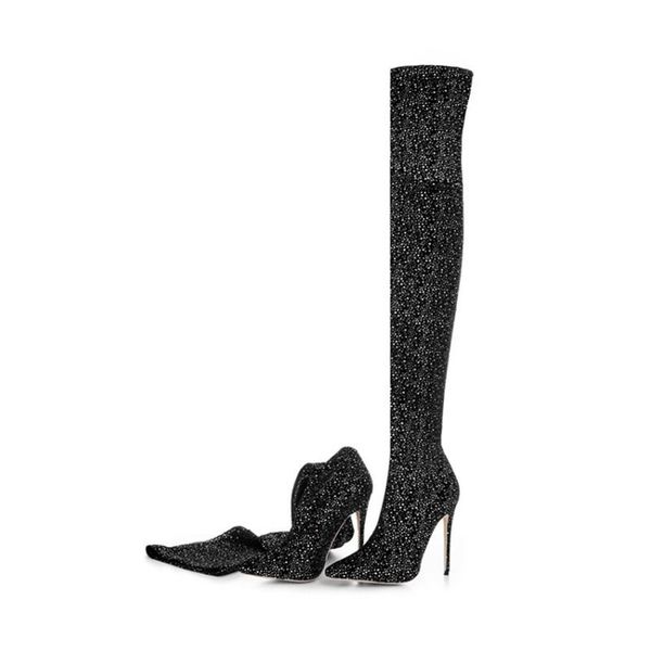 boots stylish overknee black elasticfabrics, highheels andstilettos are comfortable, sexy, and sparkly for coolerweather
boots stylish overknee black elasticfabrics, highheels andstilettos are comfortable, sexy, and sparkly for coolerweather