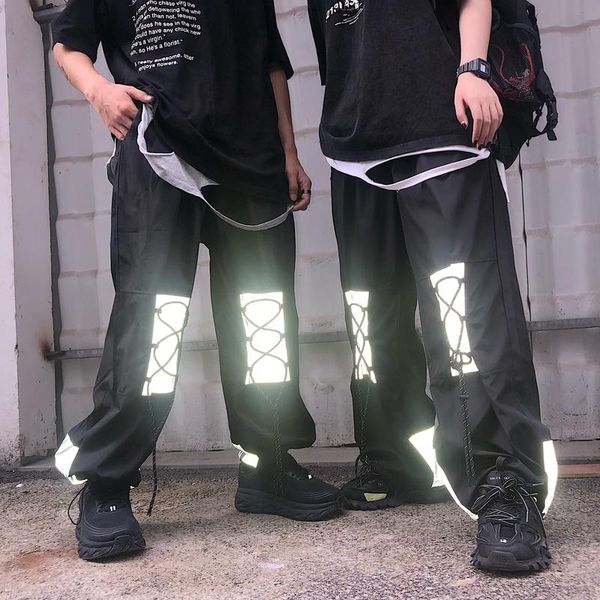 women's pants & capris fall drawstring reflective casual style clothing ins korean loose streetwear hipster fashion brand straight, Black;white
women's pants & capris fall drawstring reflective casual style clothing ins korean loose streetwear hipster fashion brand straight, Black;white