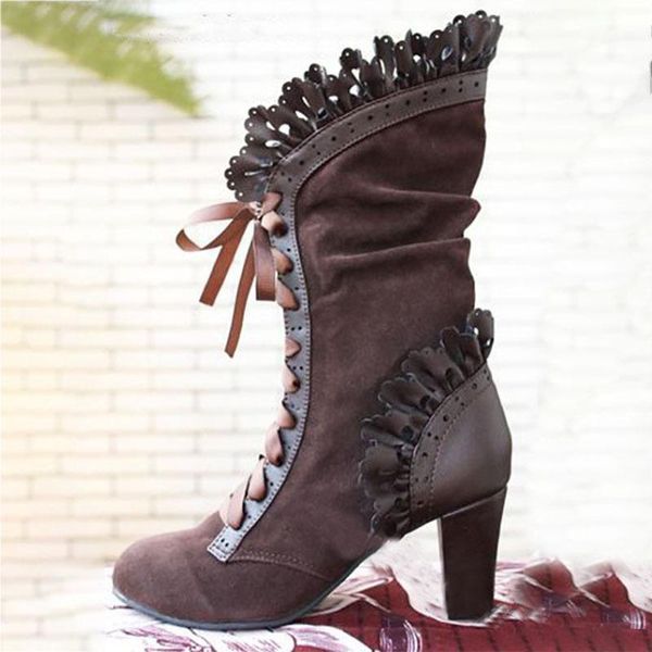 shoes women autumn winter high heels gothic mid calf boots lace up punk vintage ladies boots botas mujer big size1, Black
shoes women autumn winter high heels gothic mid calf boots lace up punk vintage ladies boots botas mujer big size1, Black