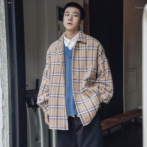 2019 winter men's cashmere woolen blends lapel collar loose wool trench coat male snow jacket leisure cotton-padded clothes1, Black
2019 winter men's cashmere woolen blends lapel collar loose wool trench coat male snow jacket leisure cotton-padded clothes1, Black