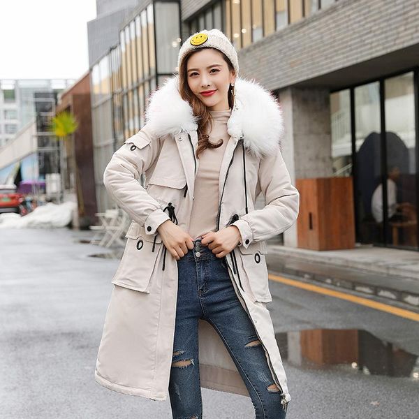 winter cotton linger parker parka jacket women 2021 new long hooded parka with fur collar adjustabe waist coat, Black
winter cotton linger parker parka jacket women 2021 new long hooded parka with fur collar adjustabe waist coat, Black
