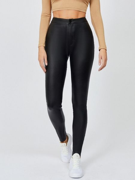 tall high waist patent skinny jeans w1tf#, Blue