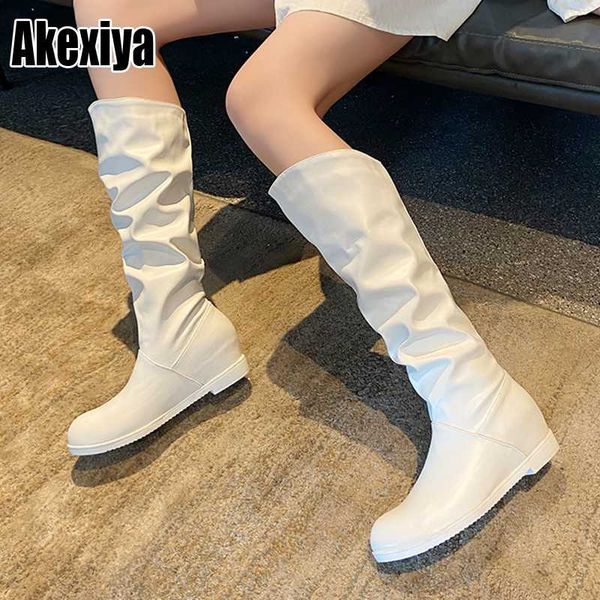 колено высокие кожаные сапоги коренастый увеличить круглый toe зима женщины длинные сапоги скользят по подиум плиссе обувь slouth стиль p116, Black
колено высокие кожаные сапоги коренастый увеличить круглый toe зима женщины длинные сапоги скользят по подиум плиссе обувь slouth стиль p116, Black