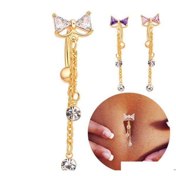fashion reverse bow gold chain cz triangle navel ring belly ring dangle body piercing for women dm7dk, Silver
fashion reverse bow gold chain cz triangle navel ring belly ring dangle body piercing for women dm7dk, Silver