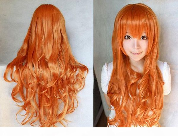 2021 new selling anime wigs stage show, 80cm orange high-temperature silk air curling wig cover, Black
2021 new selling anime wigs stage show, 80cm orange high-temperature silk air curling wig cover, Black