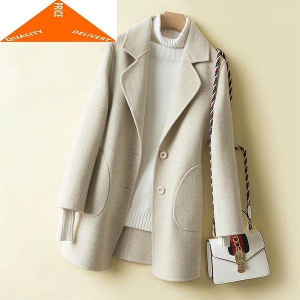natural winter 900% wool jacket women clothes 2020 sided woolen coats female spring autumn slim long overcoat lwl93271, Black
natural winter 900% wool jacket women clothes 2020 sided woolen coats female spring autumn slim long overcoat lwl93271, Black