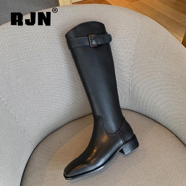 boots rjn autumn knee-high square toe cow leather belt buckle decoration low-heel zipper shoes women ro341, Black
boots rjn autumn knee-high square toe cow leather belt buckle decoration low-heel zipper shoes women ro341, Black