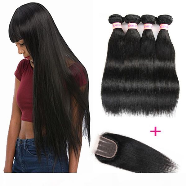 peruvian malaysian mongolian indian brazilian virgin straight hair extensions 3 4 bundles with lace closure human hair bundles with closure, Black
peruvian malaysian mongolian indian brazilian virgin straight hair extensions 3 4 bundles with lace closure human hair bundles with closure, Black