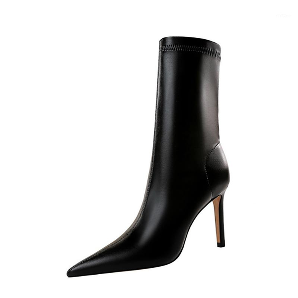 soft artificial leather ladies ankle boots, stiletto heel, elastic boots, black, brown, sizes 35-42, 20211
soft artificial leather ladies ankle boots, stiletto heel, elastic boots, black, brown, sizes 35-42, 20211